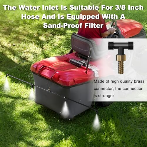 4-Nozzle Boom Sprayer Wand, Brass Fitting Sprayer, Wide-Coverage Agricultural & Lawn Spray Attachment for Tractors/UTVs
