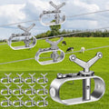Yaocom 12 Pcs Electric Fence Wire Strainer Aluminum Wire Tensioner Heavy Duty Tensioner for Farm Electric Fence