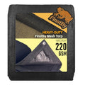 70% Black Shade Cloth 6.5x10 ftHeavy Duty Mesh Tarp with Grommets Weather-Resistant Sun Shade Netting for Dump Trucks Pergola Greenhouse Chicken Coop Patio Plants Growing Outdoor Protection - size: 6.5x10 ft