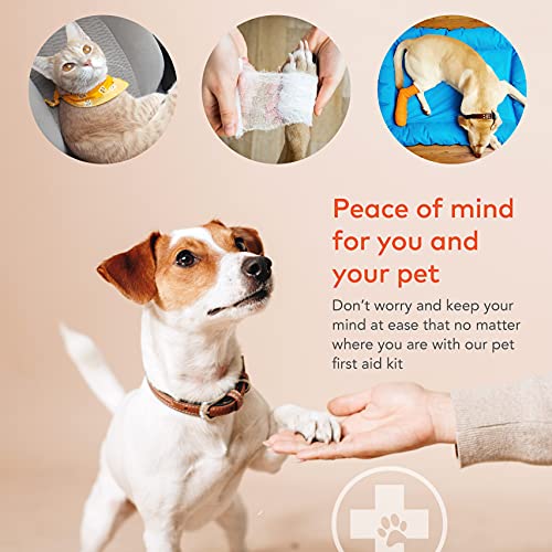 ARCA PET Dog First Aid Kit - Pet Emergency Kit - Water Resistant High Visibility Reflective First Aid Pouch Dog Camping Essentials for Hiking, Backpacking, Sports, Hunting - size: Ready-Go Pouch