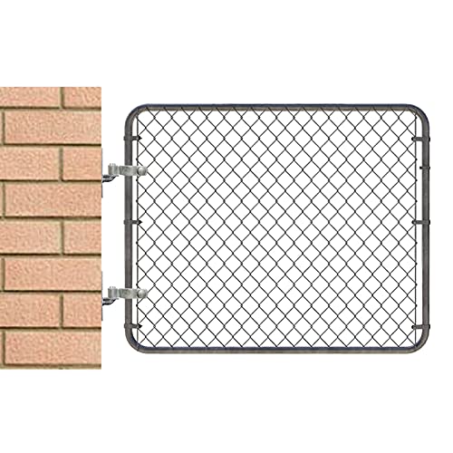 2 Pcs 2-3/8" Chain Link Fence Gate Post Hinge for Outside Diameter Post/Pipe, Pressed Steel Post Hinge - size: 2-3/8 Inch