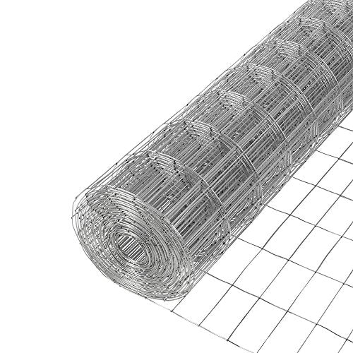 YARDGARD 2 in. x 4 in. Mesh Welded Wire Fence Roll, 36 in. x 100 ft., 14-Gauge Galvanized Steel Fence for Animal Enclosures, Garden Protection and Property Fencing, Rabbit Control an Utility Fence - size: 36 in. x 100 ft. x 14 ga.