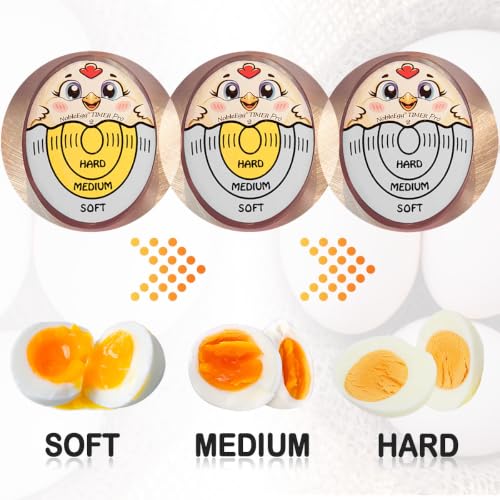 Nobleegg Egg Timer Pro2 Boiler Hard Medium Soft Boiled Eggs Changes Color Yellow Certified - color: Yellow
