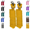 Majestic Ally Pack of 2 Solid Poly Lead Rope for Horses & Livestock – 10 Foot Long and 5/8 inch Thick - Replaceable Heavy-Duty Bolt Snap – Handmade – Soft, Broken in Feel (Yellow) - color: Yellow