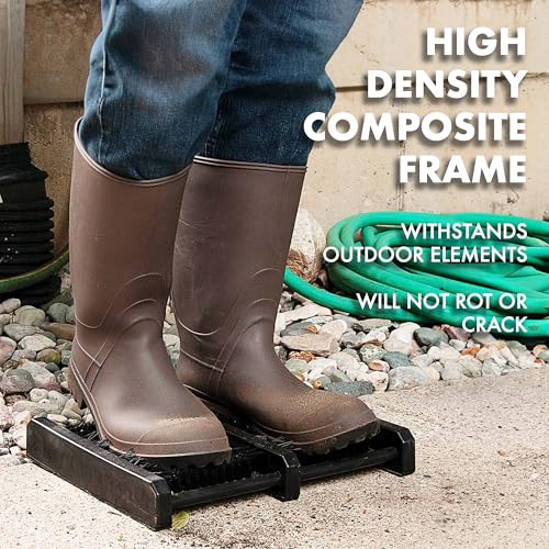 Jobsite Boot Scraper - Outdoor Shoe Scrubber Cleaner Brush - color: 1 Pack
