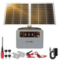 15W Solar Fence Charger, 6-12KV Adjustable Output 1.5J, 30 Miles | 24H Continuous Solar Powered Electric Fence Kit for Livestock, Predator Protection, Gardens, Orchards, Dogs, Pets, Poultry