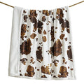 Indigo Hill by HiEnd Accents Elsa Cow Print 54x68 Sherpa Throw Blanket | Brown Cowhide Pattern, Rustic Western Style, Animal Print Fleece Blanket for Camping, Outdoor, Couch, Sofa, or Bed - color: Elsa Cow Print Brown