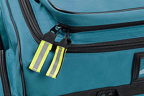 Scherber Fully-Stocked Premium First Responder Bag | HSA/FSA Approved | Large Pro EMT/EMS Trauma, Bleeding & Oxygen Medical Kit | CAT Tourniquet, HyFin Chest Seal & 250+ First Aid Supplies (Blue) - color: Blue