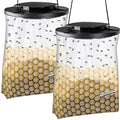 Flies Be Gone Fly Trap – Disposable Outdoor Fly Trap, Protein-Powered Attractant for Farms, Ranches & Patios – Reusable Hanging Fly Catcher, Fast Fly Infestation Control for Livestock & Backyards - size: 2 Traps