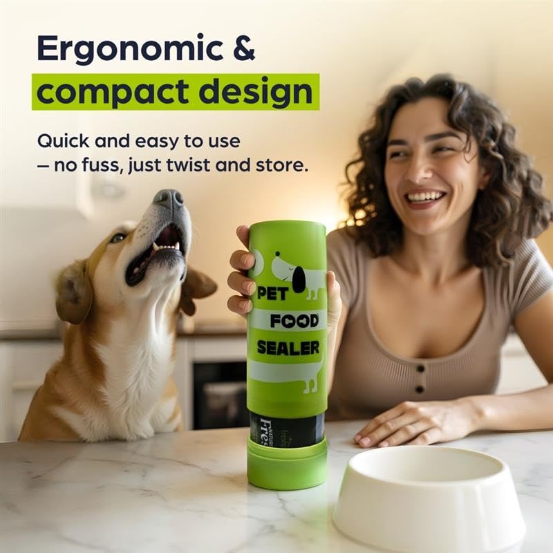 The Original Dog Food Loaf Storage Container - Patent Pending Reusable Airtight Can Cover Pet Food Sealer - Keeps Dog Food Can Fresh in the Fridge, Eliminates Odor - color: Loaf - 1 pack