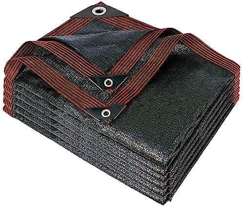 90% Shade Cloth, Chicken Coop Shade Cover, Sturdy Sunblock Mesh Tarp with Grommets for Patio Plants Greenhouse Kennel Porch Pergola Sun Protection Neting Cover, 5x10FT - size: 5x10FT