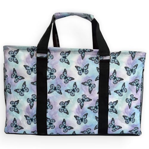 Large Collapsible Tote - color: Butterfly Dreams