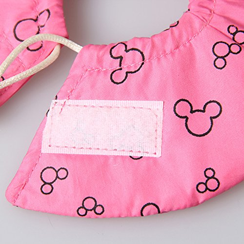 Hamster Rabbit Protection Cone Neck Recovery Collar - Small Animal Pets Elizabethan Collar Anti-Water Bite Sratch Risistant for Guinea Pig Mice Mouse Rats Ferret Squrrel (L, Pink) - color: Pink, size: L
