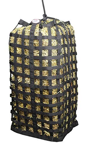 Derby Originals XL Go Around Slow Feeder Horse Hay Bag with Super Tough Bottom and 1 Year Warranty, Black, 71-7132BK - color: Black