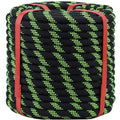 1/2 Inch Arborist Rigging Rope (100 Ft) - Black Double Braid Polyester Tree Rope & Bull Rope, Heavy Duty Pulling Line - 48 Strand High Tensile Strength - size: 1/2 In x 100 Ft, style: Black