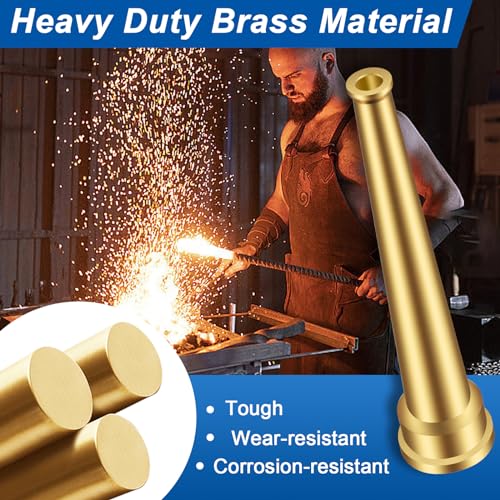 3/4 GHT Brass Garden Water Hose Spray Nozzle, 6 Inch High Pressure Water Hose Jet Nozzle Sprayer Sweeper for Cleaning Clutter, Roads, Yard, Vehicles, Deck, 7 GPM 80 PSI - style: Jet Pattern 1