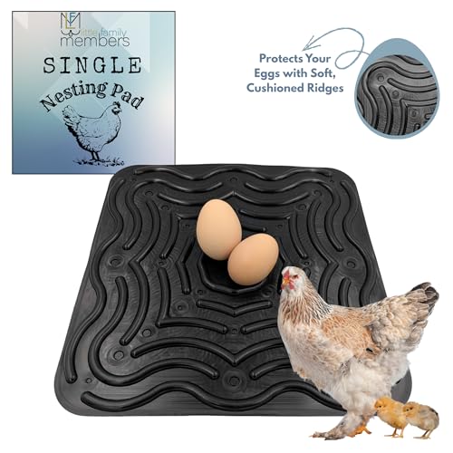 Reusable Silicone Chicken Nesting Box Pads 12x12 in – Washable Coop Liners, Cushioned Anti-Roll Egg Mats, Easy Clean, Cut-to-Fit, Long-Lasting - size: 1 Pack