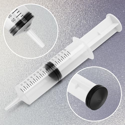 2 Pack 150ml Syringes, Large Plastic Garden Syringe for Scientific Labs, Watering, Refilling - style: 150ml
