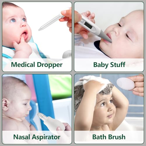 Baby Healthcare and Grooming Kit for Newborn Kids, 31PCS Upgraded Safety Baby Care Kit, Newborn Nursery Health Care Set, Baby Care Products （Grey White) - style: GREY WHITE-31