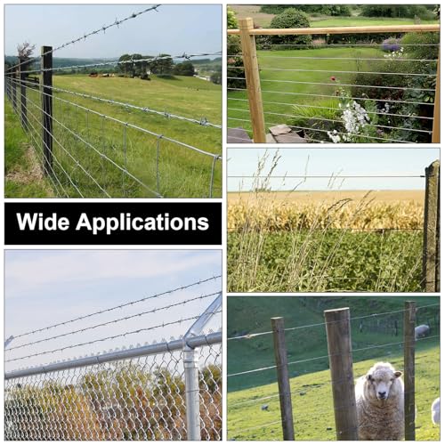 Heavy Duty Fence Fixer, Fence Wire Repair Tool, Fence Restoration Fence Stretcher Tool, Barb Wire Tightener for Tightening Loose & Broken Wire, Fast, Staple-Free for Farms, Ranches, Horse Ranch