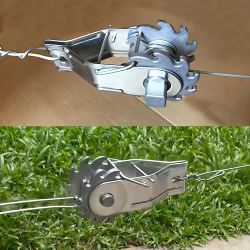 Electric Fence Wire Strainer, 24PCS Heavy Duty Inline Wire Tensioner, Wire Ratchet Tensioner for Electric Fence, Farm Fence - style: 24 pcs Wire Tensioner