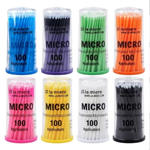 2.5mm Blue 400pcs Micro Brush Micro Applicators Brushes Fine Microswabs Regular - size: 2.5mm Blue