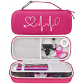 BOVKE Stethoscope Case for 3M Littmann Classic III Monitoring, Lightweight II S.E, Cardiology IV Diagnostic, MDF Acoustica Stethoscopes, Extra Room for Nurse Essentials and Medical Supplies, Raspberry - color: Raspberry