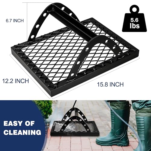 Boot Scraper Heavy Duty Metal Boot Brush Scraper Outdoor Heavy Duty Shoe Boot Mud Scraper Outdoor Boot Dirt Cleaner Shoe Brush&Boot Brush, Boot Cleaner Boot Scrubber Shoe Scrubber