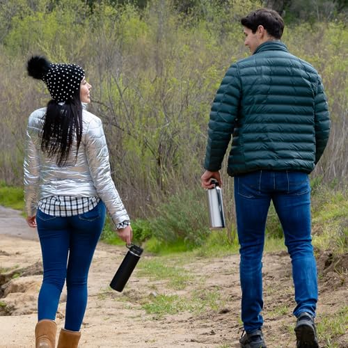 LaserGram Personalized 20oz Water Bottle, Horse (Dark Blue) | Engraved Gift, Vacuum Insulated Stainless Steel, Flip-Top Straw Lid, Laser Engraved With Your Name - color: Dark Blue, size: 20 Ounces
