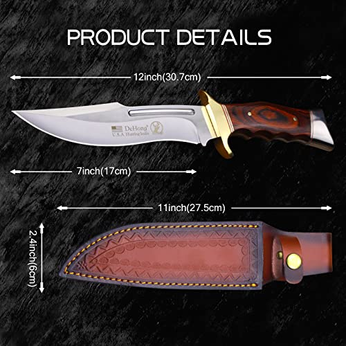 WPKOPYA(DeHong-78 Hunting Knife, Tactical knife ，fixed blade knife with sheath