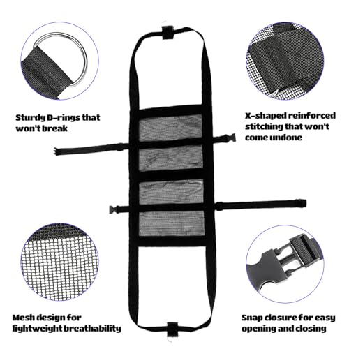 Calf Sling for Weighing Animals, Animal Hanging Scale, Easy to Weigh Newborn Livestock Lifting Harness for Calves, Lambs, Goats, Alpacas, Dogs, Pigs, Adjustable Back Straps