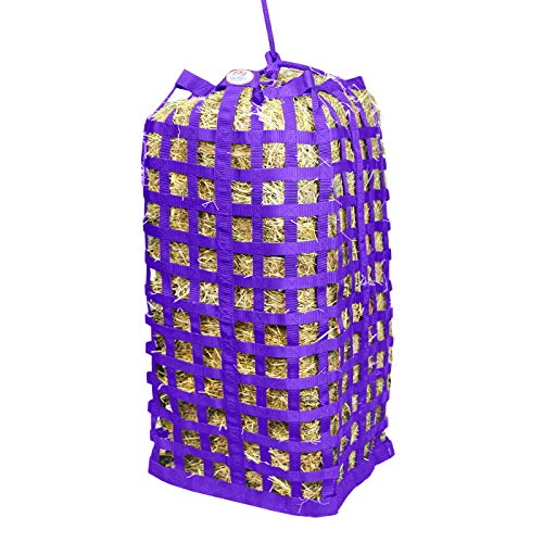Derby Originals XL Go Around Slow Feeder Horse Hay Bag with Super Tough Bottom and 1 Year Warranty, Purple, 71-7132-PUR - color: Purple