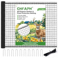 Deer Netting for Garden 7ftx25ft, Plastic Mesh Deer Fence with Pre-Strung Reinforced Edge, Durable Temporary Fencing for Yard, Ideal for Animal Barrier, Snow Fence & Tree/Crop Protection - size: 7ft X 25ft