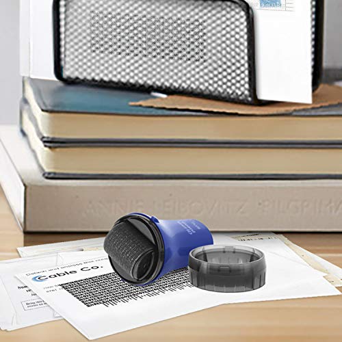 Guard Your ID Wide Identity Theft Protection Roller Stamp for Mail, Blue - color: Blue, size: Wide