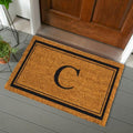 Evergreen Flag Large Coir Doormat, 36x24 Inches, Brown, Letter C - color: Letter C, size: 36 x 24 inches