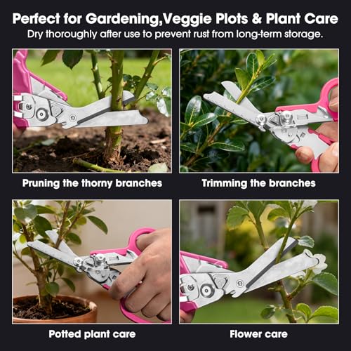 6-in-1 Heavy-Duty Emergency trauma shears (Pink) - color: Pink