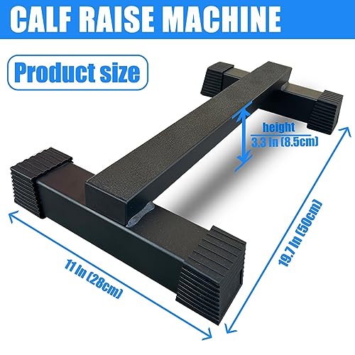 Steel Calf Raise Bar, Standing Machine for Stretching, Squat, Foot Stretch, Anti-Slip Solid Block (Calf Raise BAR 2)