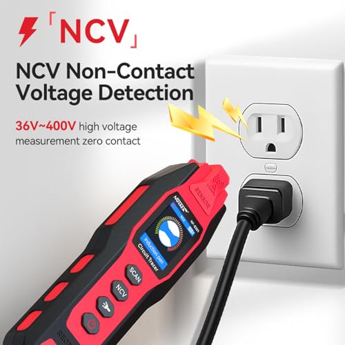 NOYAFA NF-8301 Circuit Tracer, Underground Wire Locator &Digital Multimeter | 8 Level Sensitivity Adjustment, Rechargeable Wire Tracer for Fuses, Irrigation, Wall Wires