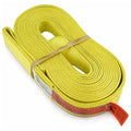 DD Sling 2 Inch x 25 Foot Nylon Lifting Sling – USA Made, 6,400 lb Vertical, 5,100 lb Choker, 12,800 lb Basket – 2-Ply Heavy Duty 900 Webbing, Type 4 Twisted Eye & Eye Rigging Sling - size: 2 in x 25 ft