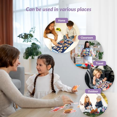 CHEFAN Felt/Flannel Board Story Set of 4, PRECUT Felt Pieces for Preschool Toddlers Circle Time,Old McDonald Had a Farm, This Old Man, Twinkle Twinkle Little Star, Row Row Row Your Boat - color: Old Mcdonald Had a Farm