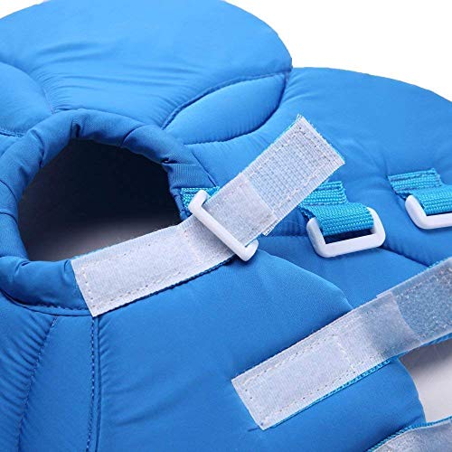 Dogs Cats Medical Grooming Pet E-Collar Recovery Remedy Protective Dog Lick Caught Soft Sponge Adjustable Postoperative Kit for Small and Medium Dog (Blue, M (neck's Girth 10.6" to 11.4")) - color: Blue, size: M (neck's girth 10.6" to 11.4")
