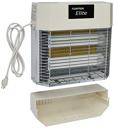 Flowtron Indoor Fly Stun Unit, 80W UV, Pheromone Lure, 1200 Sq Ft | Wall-mount fly trap for restaurants, barns, and kitchens; sticky board catches insects with no sound or smell.