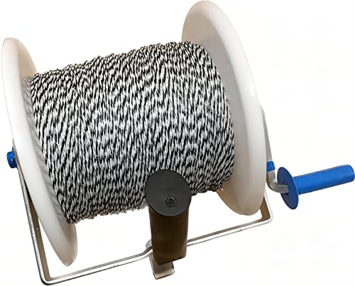 Electric Fence Mega 3:1 Geared Reel Prewound 2296ft 6 Strands Polywire PK1 - size: 2296 ft x 1 Mega Reel