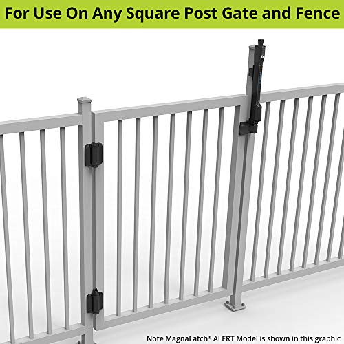 D&D MLTPTCA1CAPSPKA Pool Safety Gate Kit: MagnaLatch Top Pull, Hinges & Cap | Pool safety gate hardware kit includes MagnaLatch Top Pull 20-inch gate latch, 2 self-closing TruClose hinges & a Safety Cap