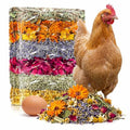 21Oz Chicken Nesting Herbs, 6 Natural Dried Herbs | Pleasant Fragrance, Improves Egg Quality, Keep Chickens Calm, Natural Ingredients for Chicken Coop, Nest Box, Dust Bath
