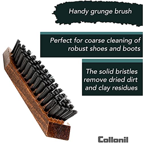 Collonil Cleaning Brush for Stubborn Dirt – Dirt Brush for Rough Cleaning with Hard bristles, Easy Shoe Cleaning to Remove Firmly Attached Dirt - Versatile in use