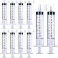 10 Pack 10ml Syringe for Liquid, Oral, Scientific Labs, Measurement, Dispensing, with Cap, 10cc Syringes - style: 10 ml