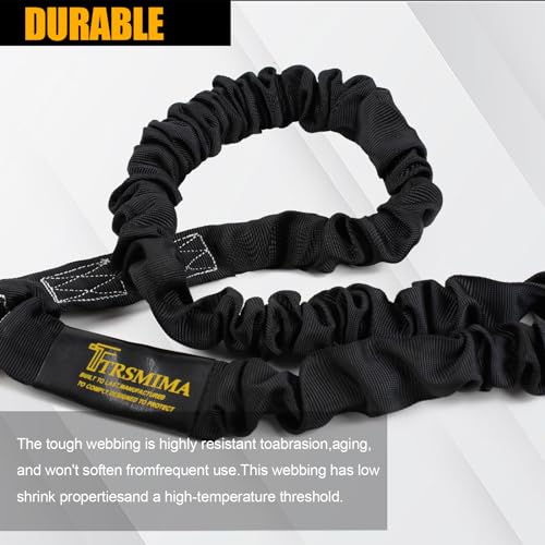 TRSMIMA Safety Harness Lanyard Retractable - Fall Protection Climbing Tree Strap 6 FT Single Leg Internal Shock Absorbing with Hook | Fall Protection 6 FT Single Leg Internal Shock Absorbing with Snap Hook