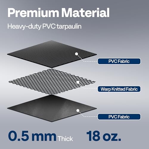 VIVOHOME Containment Mat (7'9" x 18') with Stay Put Corner, Black | PVC Garage Floor Mats, Heavy Duty Garage Parking Mat with a Squeegee - color: Black, size: 7'9" x 18'