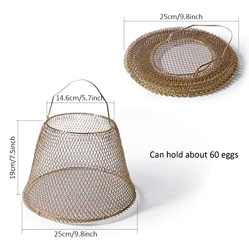 Egg Basket, Collapsible Mini Storage - Can Easily Load Eggs for Carrying and Collecting Eggs, Easy Washing, and Fast-drying, Country Primitive Farmhouse Style (Big) - color: Big